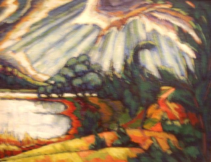 konrad magi Lake Puhajarv oil painting picture